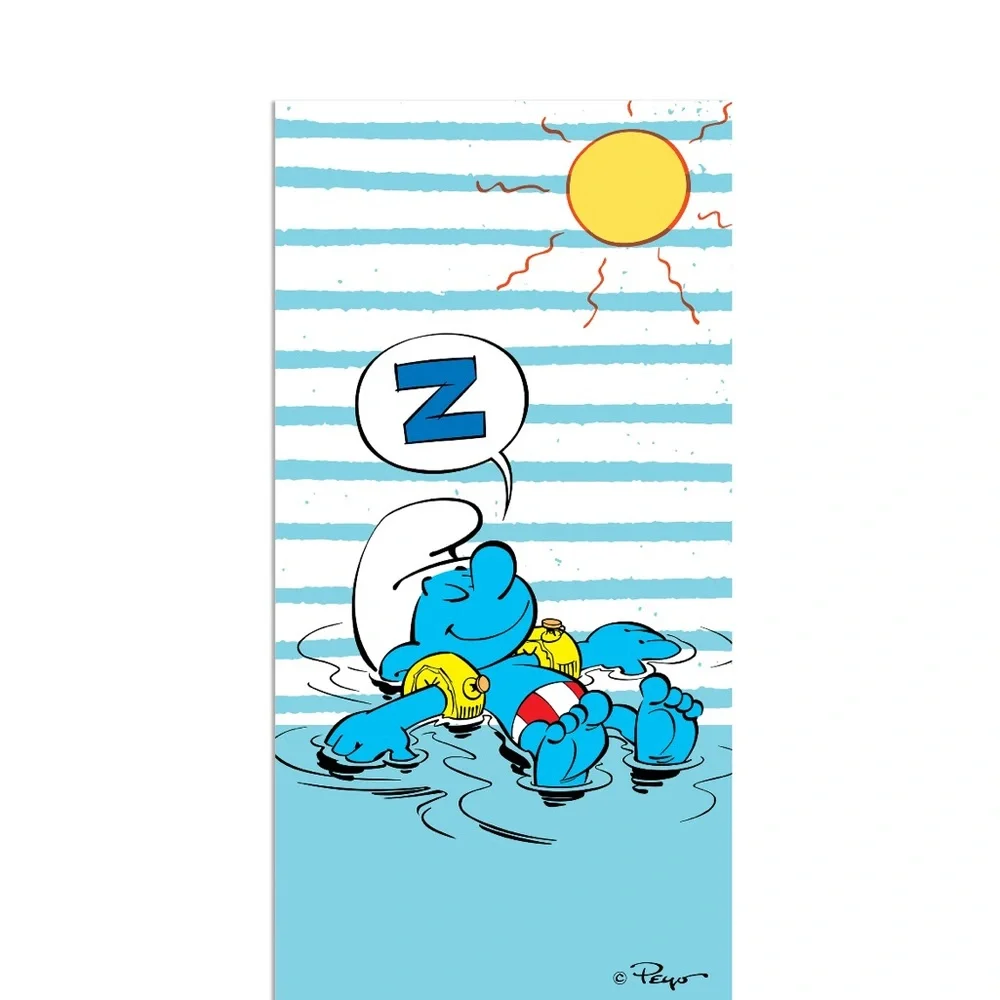 Beach tech Clumsy Smurf Beach Towel Sustainable, Eco-Friendly 30